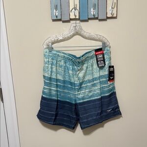 Speedo Men's Blue Swim Shorts / Size XL / Brand NWT / 4-way comfort stretch
